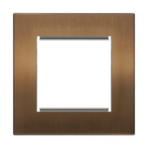Retrotouch Aura Single Euro Module Plate - Brushed Bronze