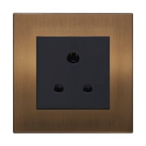 Retrotouch Aura 5A Lamp Socket - Brushed Bronze