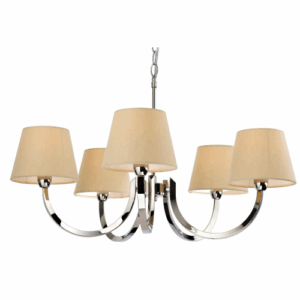 Ceiling Pendants - Firstlight Fairmont 5 Light Fitting Polished Stainless (2322PST)
