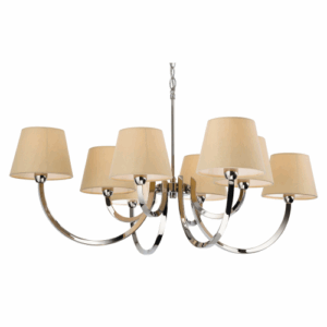 Ceiling Pendants - Firstlight Fairmont 8 Light Fitting Polished Stainless (2323PST)