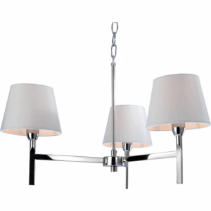 Ceiling Pendants - Firstlight Transition 3 Light Fitting Polished Stainless (8218PST)