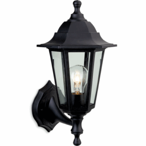 Firstlight Malmo Resin Lantern Uplight or Downlight (2 in 1 fitting) Black