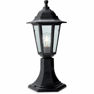 Firstlight Malmo Resin Lantern Pillar Black