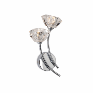 Wall Lighting - Firstlight Clara 2 Light Wall Chrome (8363CH)