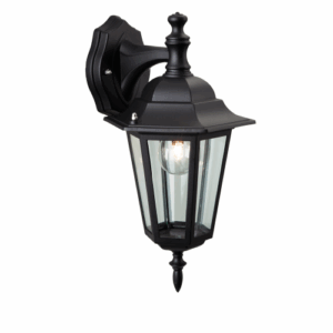 Lanterns - Firstlight 6 Panel Lantern Downlight Black (E101BK)