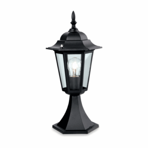 Lanterns - Firstlight 6 Panel Lantern Pillar Black (P103BK)