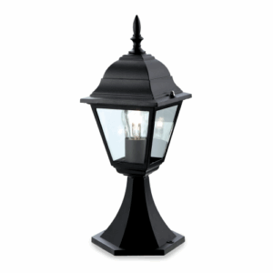 Lanterns - Firstlight 4 Panel Lantern Pillar Black (P203BK)