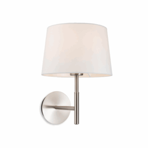 Wall Lighting - Firstlight Seymour Single Wall Brushed Steel (2879BS)