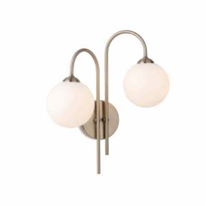 Wall Lighting - Firstlight Lyndon 2 Light Wall Antique Brass (2885AB)