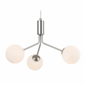 Ceiling Pendants - Firstlight Montana 3 Light Fitting Brushed Steel (2888BS)