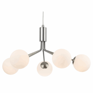 Ceiling Pendants - Firstlight Montana 5 Light Fitting Brushed Steel (2889BS)
