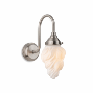 Firstlight Flame Wall Light Brushed Steel