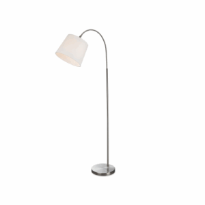 Floor Lamps - Firstlight Tower Floor Lamp Brushed Steel (2909BS)