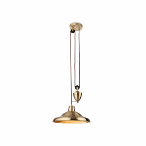 Ceiling Pendants - Firstlight Suffolk Rise & Fall Pendant Antique Brass (2928AB)