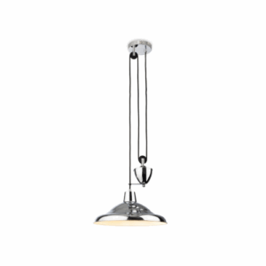 Ceiling Pendants - Firstlight Suffolk Rise & Fall Pendant Chrome (2928CH)