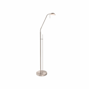 Floor Lamps - Firstlight Madrid LED Floor Lamp Brushed Steel (2935BS)