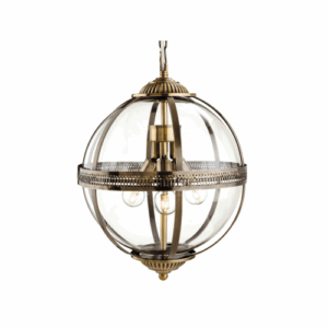 Ceiling Pendants - Firstlight Mayfair Pendant Antique Brass (3413AB)