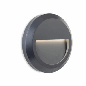 Firstlight Enzo LED Resin Wall & Step Light Round Graphite