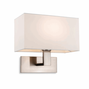 Wall Lighting - Firstlight Raffles Single Wall Brushed Steel (4939BSCR)