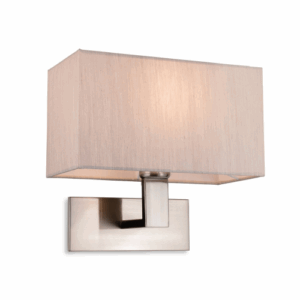 Wall Lighting - Firstlight Raffles Single Wall Brushed Steel (4939BSOY)
