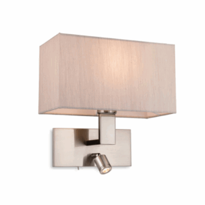 Wall Lighting - Firstlight Raffles 2 Light Wall Brushed Steel (4940BSOY)