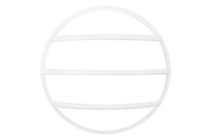 Integral Tough Shell Compact Bulkhead 215Mm Dia White Circular Louvre Accessory
