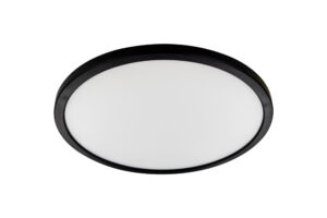 Integral Slim Halo Ceiling/Wall Light 291Mm Dia 18W 1500Lm 2700K Triac Dimmable Black Bezel Led