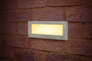 Integral Outdoor Recessed Wall Light Brick 3.8W 3000K Down Light Includes Two Stainless Steel