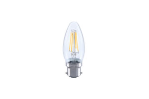 B22 Bulbs - Integral Omni Filament Candle Bulb B22 470Lm 4.2W 2700K Dimmable 320 Beam Clear Full Glass (ILCANDB22DC043)