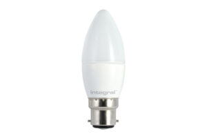 B22 Bulbs - Integral Candle Bulb B22 510Lm 6.2W 5000K Dimmable 240 Beam Frosted (ILCANDB22DF027)