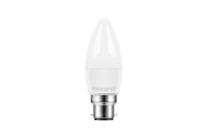 B22 Bulbs - Integral Candle Bulb B22 470Lm 4.9W 2700K Non-Dimm 250 Beam Frosted (ILCANDB22NC016)