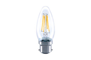 B22 Bulbs - Integral Omni Filament Candle Bulb B22 470Lm 4.2W 2700K Non-Dimm 320 Beam Clear (ILCANDB22NC035)