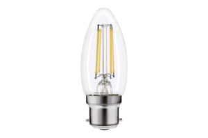 B22 Bulbs - Integral Omni Filament Candle Bulb B22 470Lm 4.2W 4000K Non-Dimm 320 Beam Clear (ILCANDB22NE071)
