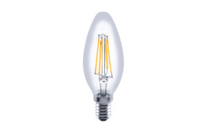E14 Bulbs - Integral Omni Filament Candle Bulb E14 470Lm 4.2W 2700K Dimmable 300 Beam Clear Full Glass (ILCANDE14D050)