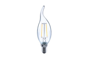 E14 Bulbs - Integral Omni Filament Candle Bulb Flame Tip E14 250Lm 2W 2700K Non-Dimm 320 Beam Clear Full Glass (ILCANDE14N046)