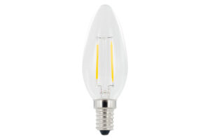 E14 Bulbs - Integral Omni Filament Candle Bulb E14 250Lm 2.0W 4000K Non-Dimm 320 Beam Clear (ILCANDE14NE073)