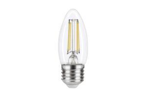 E27 Bulbs - Integral Omni Filament Candle Bulb E27 470Lm 4.2W 4000K Dimmable 320 Beam Clear Full Glass (ILCANDE27DE076)