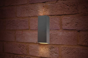 Wall Lighting - Integral Outdoor Decorative Wall Light Pablo IP54 300Lm 8W 3000K Up/Down Light Dark Grey (ILDEA010)