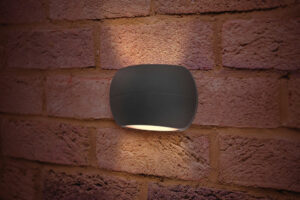 Wall Lighting - Integral Outdoor Decorative Wall Light Luxstone IP54 320Lm 8.5W 3000K Up/Down Light Dark Grey (ILDEA014)