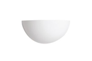 Wall Lighting - Integral Indoor Decorative Paintable Gypsum Florina Wall Light IP20 For 1 X E14 Max 40W White (ILDEC008)