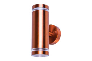 Up & Down Lights - Integral Outdoor Stainless Steel Up And Down Wall Light IP65 2Xgu10 Copper (ILDED043)