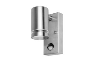 Up & Down Lights - Integral Outdoor Stainless Steel Down Wall Light Pir IP54 1Xgu10 Steel (ILDED044)