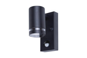 Up & Down Lights - Integral Outdoor Stainless Steel Down Wall Light Pir IP54 1Xgu10 Black (ILDED045)