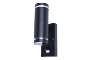 Up & Down Lights - Integral Outdoor Stainless Steel Up And Down Wall Light Pir IP54 2Xgu10 Black (ILDED048)