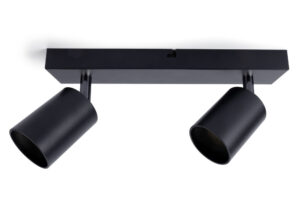 Integral Siena Indoor Ceiling Light 2 Way Gu10 Spotlight Bar IP20 Black