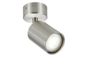 Integral Siena Indoor Ceiling Light Single Gu10 Spotlight IP20 Satin Nickel