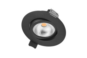 Integrated Downlights - Integral Ultra Slim Tiltable Downlight 65Mm Cutout 6.5W 650Lm 100Lm/W 3000K (ILDL65L002)