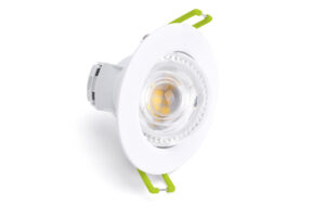 Integrated Downlights - Integral Compact Eco Led Downlight IP44 30 Deg Tiltable Dim2Warm/Cct Switch 5.5W 550Lm Dimmable 68Mm Cut Out (ILDL68G014)