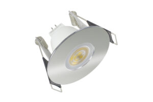 Integral Evofire Mini Fire Rated Downlight 45Mm Cutout IP65 Polished Chrome Round *No Lamp Holder*