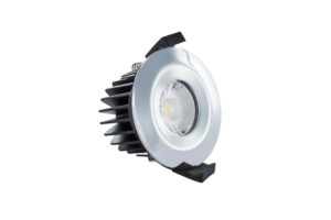 Integrated Downlights - Integral Low-Profile Fire Rated Downlight 6W 3000K 38 Beam Dimmable 72Lm/W Polished Chrome (ILDLFR70B008)